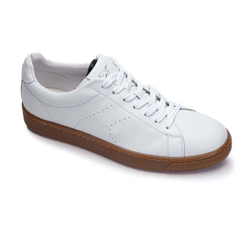 Кеды муж. 950-white кожа-текстиль белый